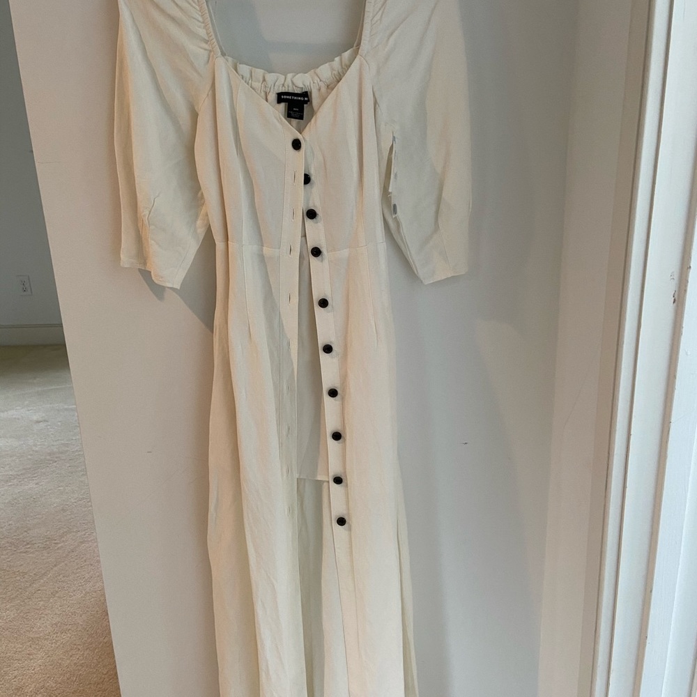 Something navy linen dress